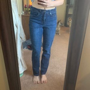 High waisted straight leg jeans size 8
